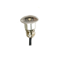 HALF MOON - SILVER CASING ALUMINUM - LED COURTESY LIGHT- 12 Volts - IP67 - 1 Watt - WK-SS1APSX - AZLED